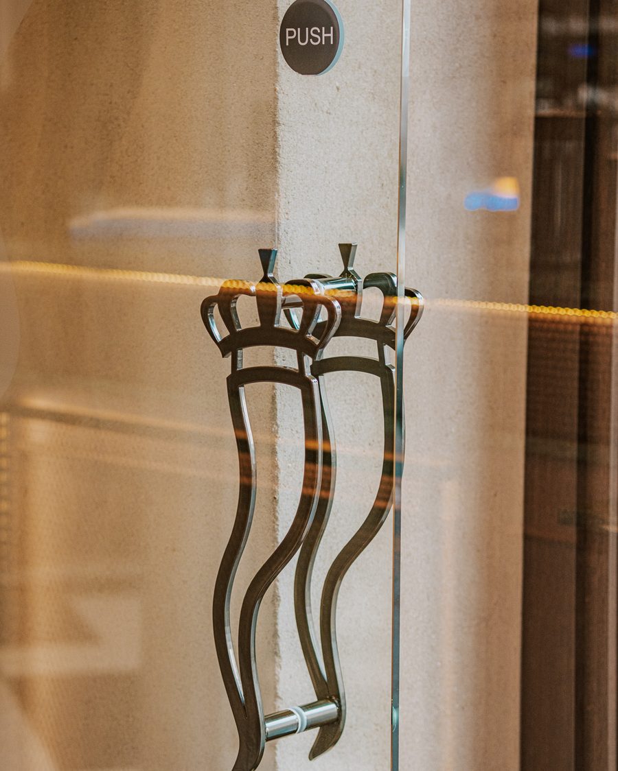 Corno door handles at Malocchio