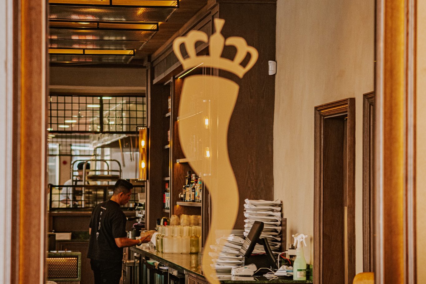 Booth seating at Malocchio