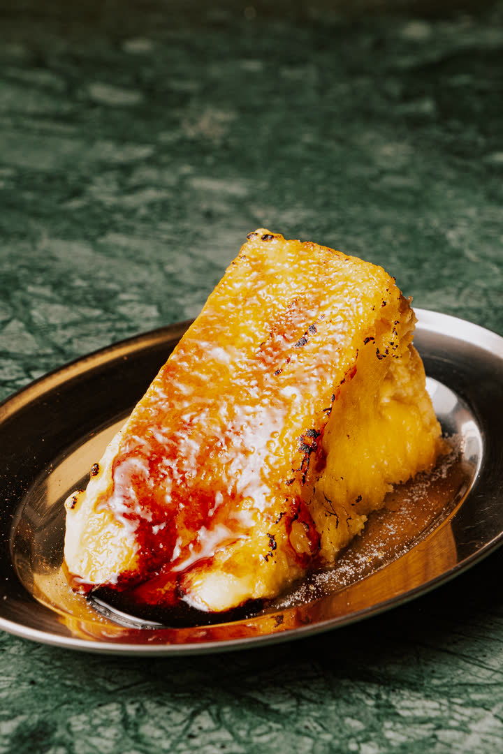 baked cheesecake at Malocchio