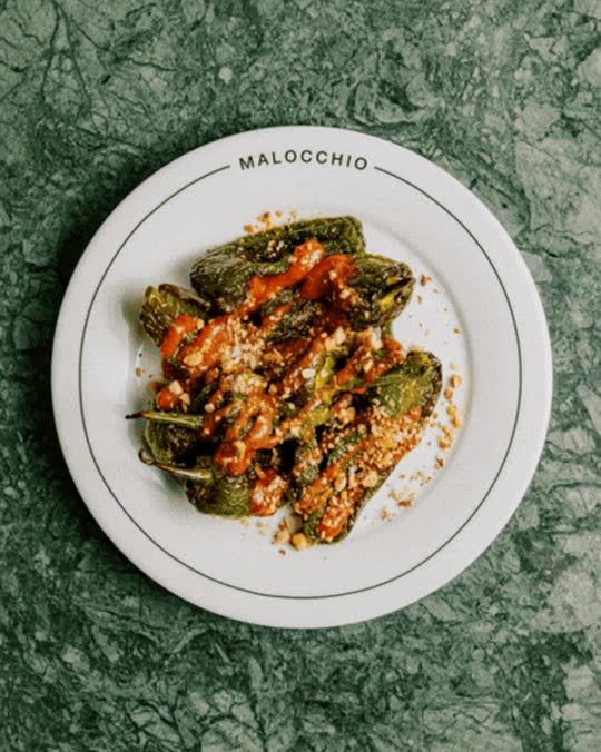 padron peppers at Malocchio