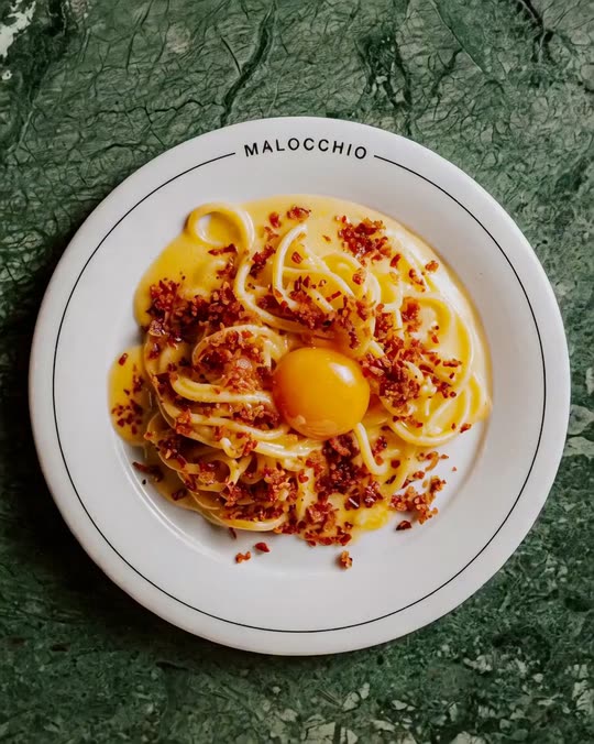 pici carbonara at Malocchio